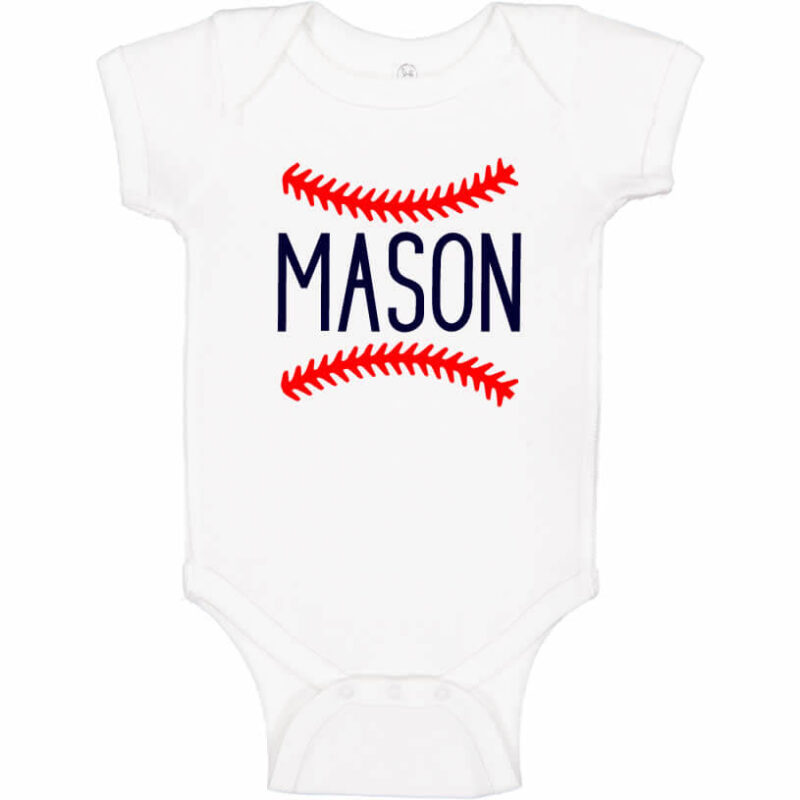 Baseball Baby Onesie with Name | Personalized Spiritwear