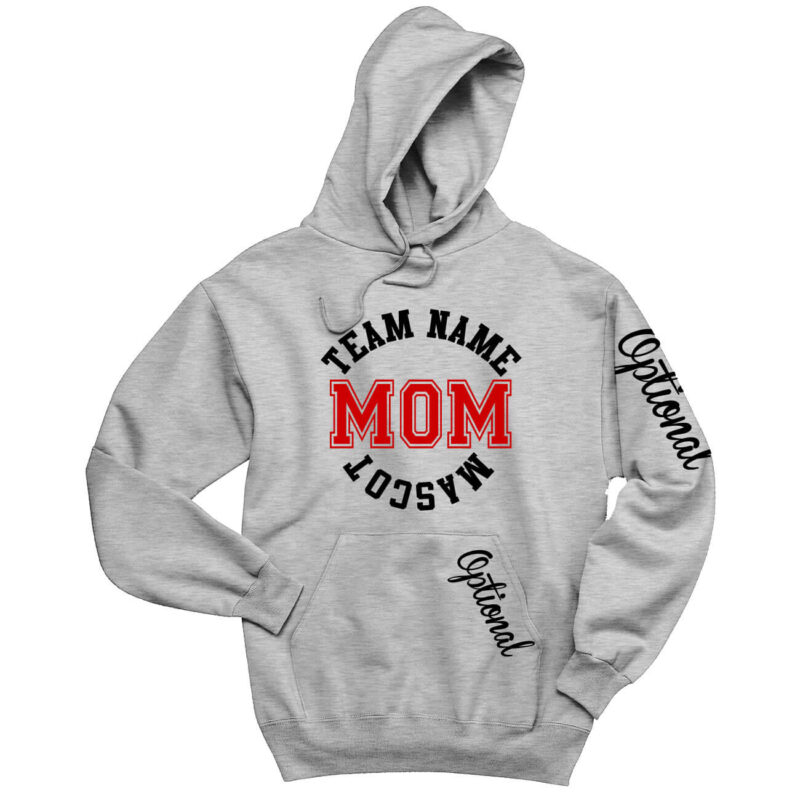 Team Mom Hoodie with Team & Mascot Name | Personalized Spiritwear