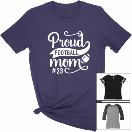 proud football mom shirts