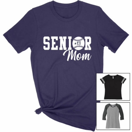 senior mom baseball shirts
