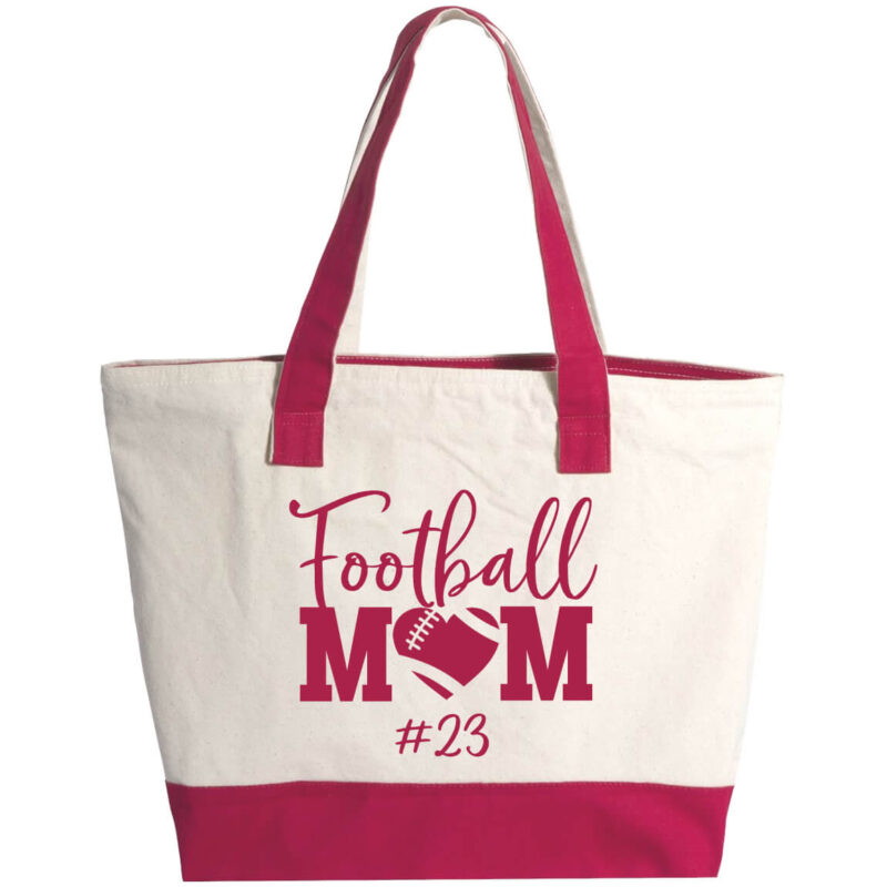 Football Mom 2-Tone Tote Bag
