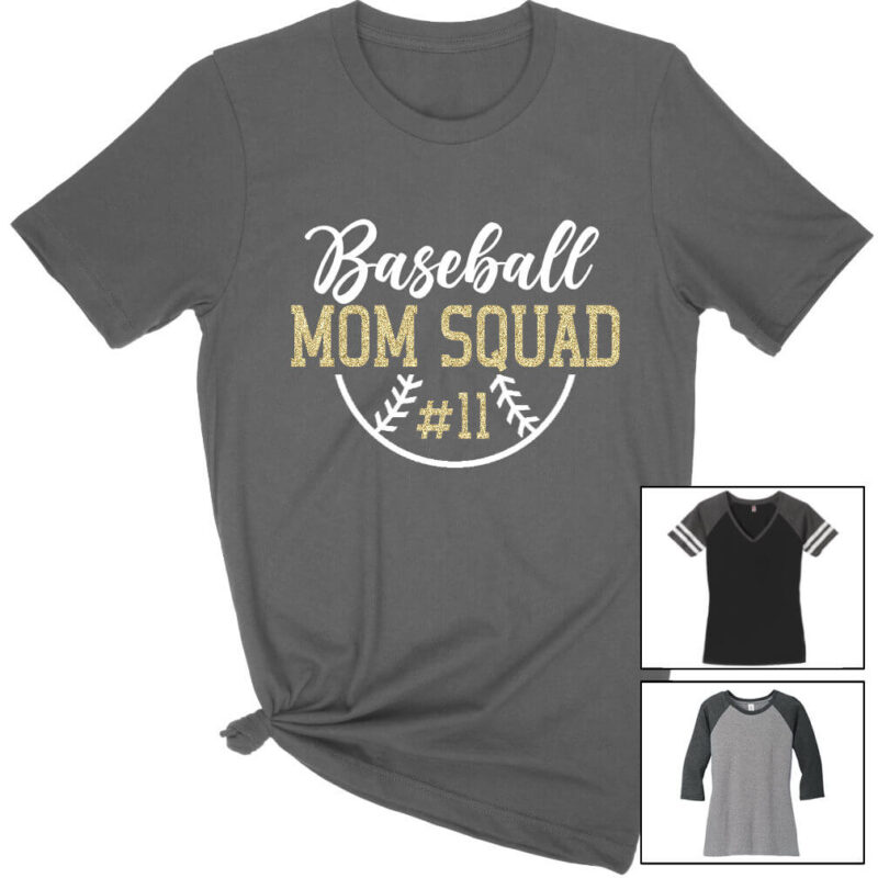 Baseball Mom Squad T-Shirt