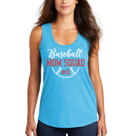 Baseball Mom Squad Tank Top - Model