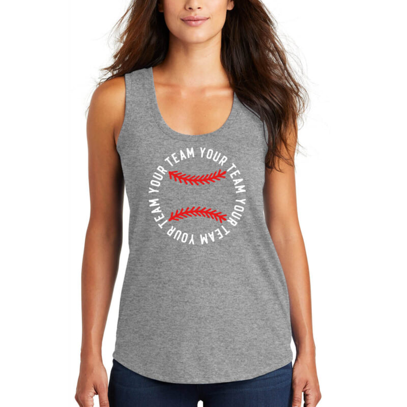 Baseball Outline Team Tank Top - Model