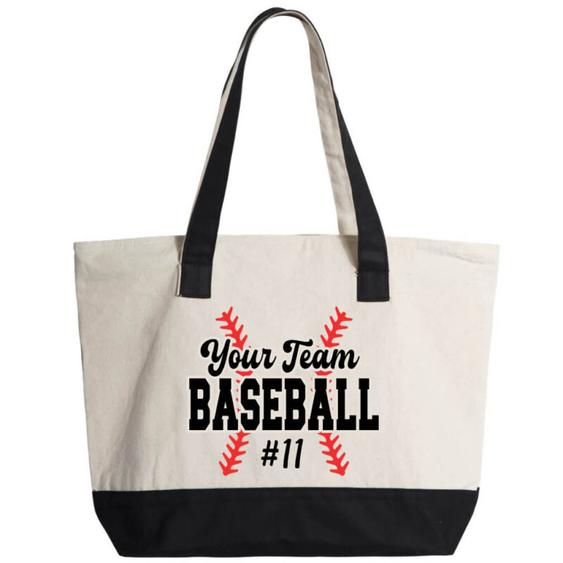 Team Baseball 2-Tone Tone Bag with Stitches