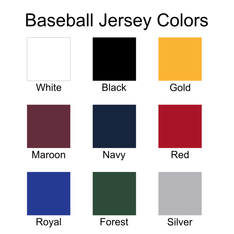 Baseball Jersey Colors