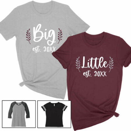 Big Little Sorority Shirt with Branches