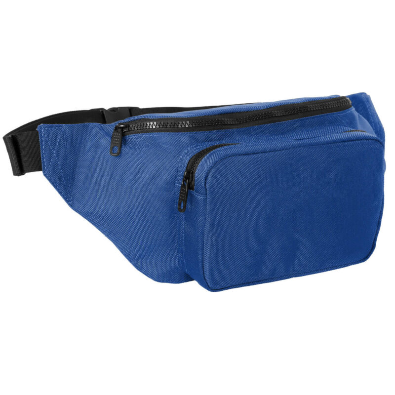 Blue Crossbody Hip Pack - Side