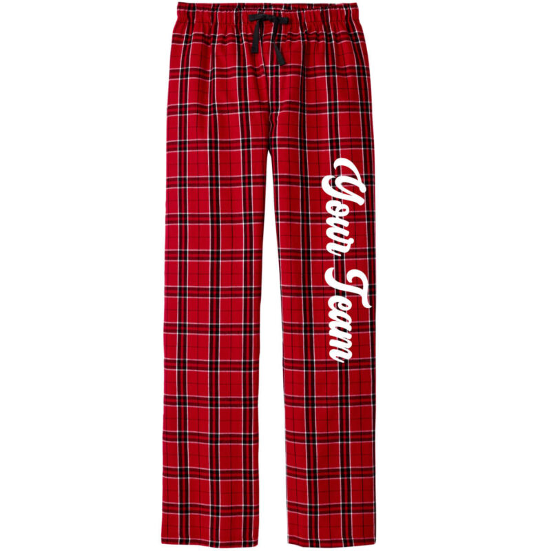 Custom Flannel Pants with Team Name