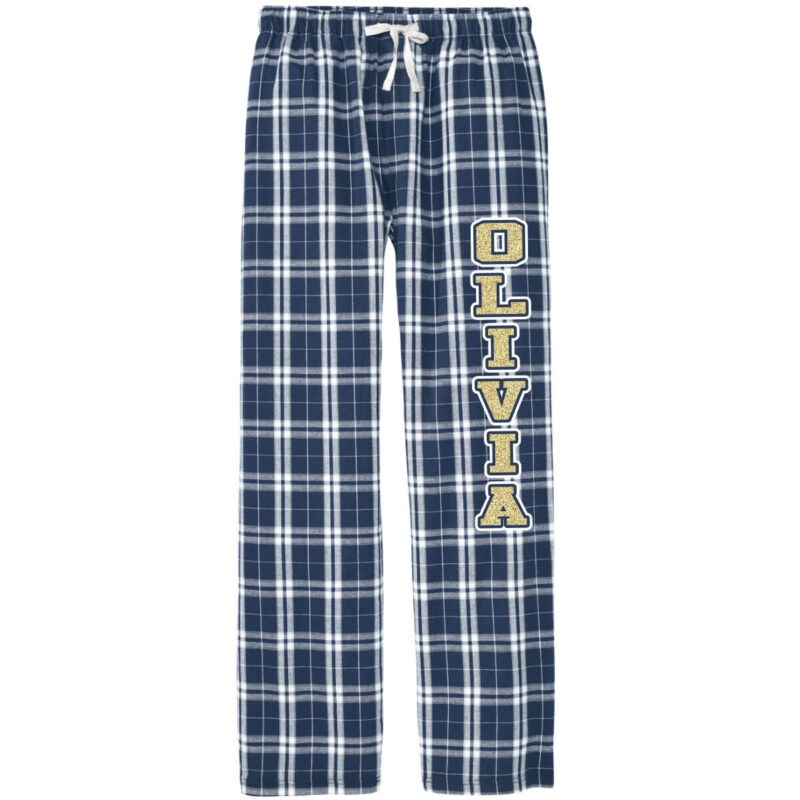 Custom Flannel Pants with Name
