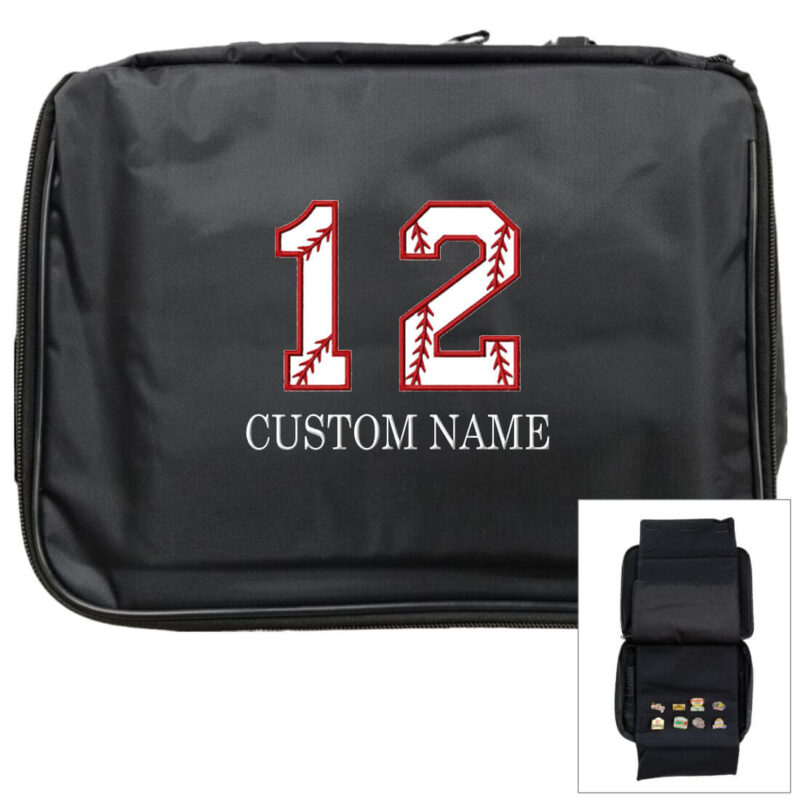 Custom Baseball Pin Bag with Number & Name