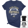 Team Football Mom Shirt with Number