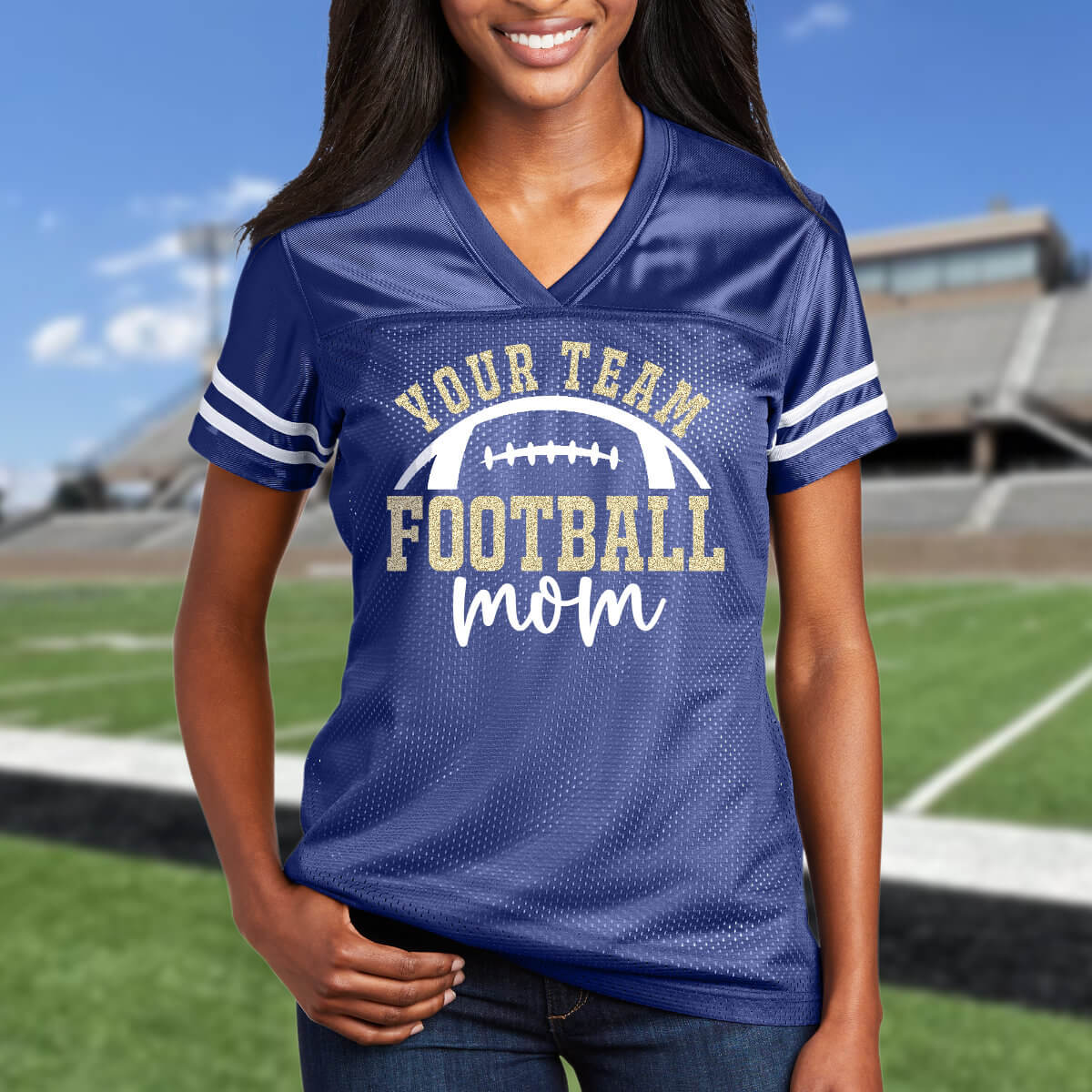 women football shirts for moms