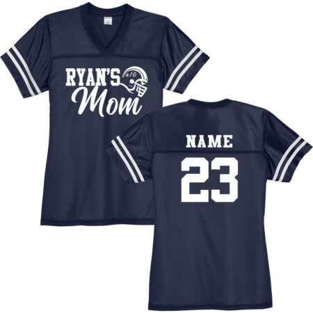Football Mom Replica Jersey with Player's Name