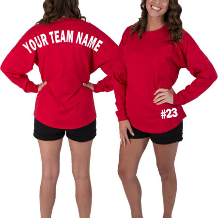Custom Jersey Shirt with Team Name & Optional Number