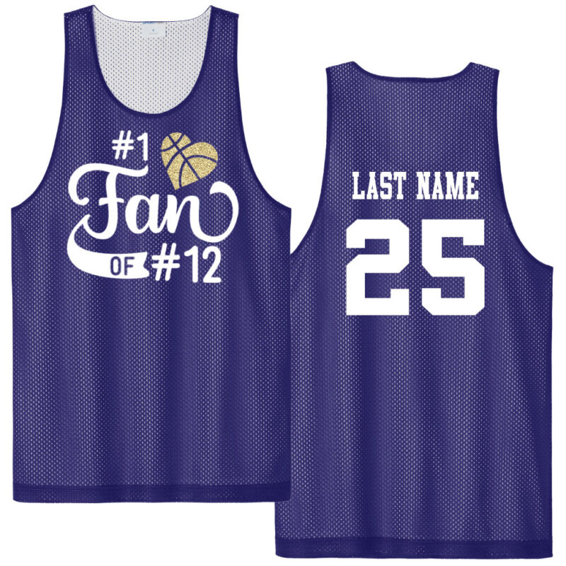 #1 Fan Basketball Jersey with Number