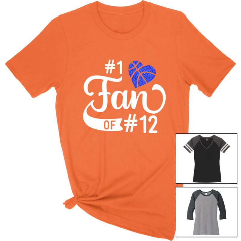 #1 Fan Basketball Shirt