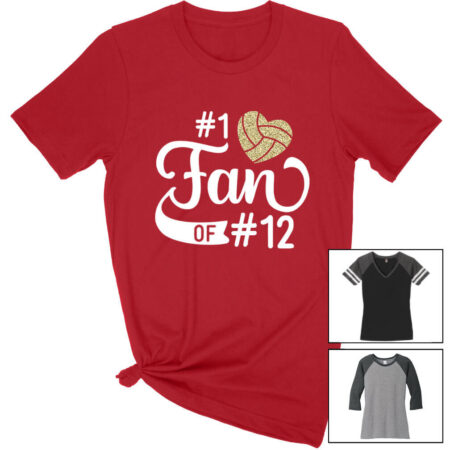 #1 Volleyball Fan Shirt