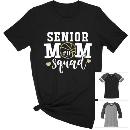 Senior Basketball Mom Squad Shirt