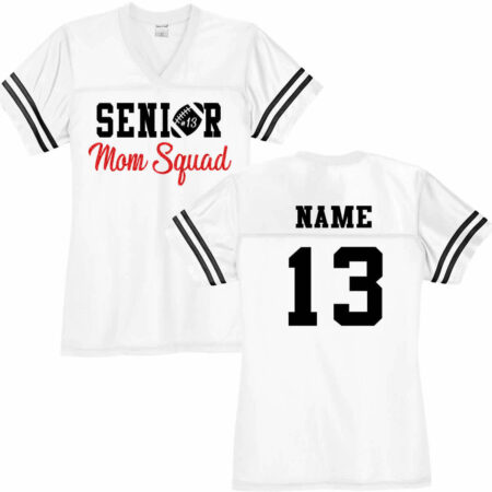 Senior Mom Squad Football Jersey