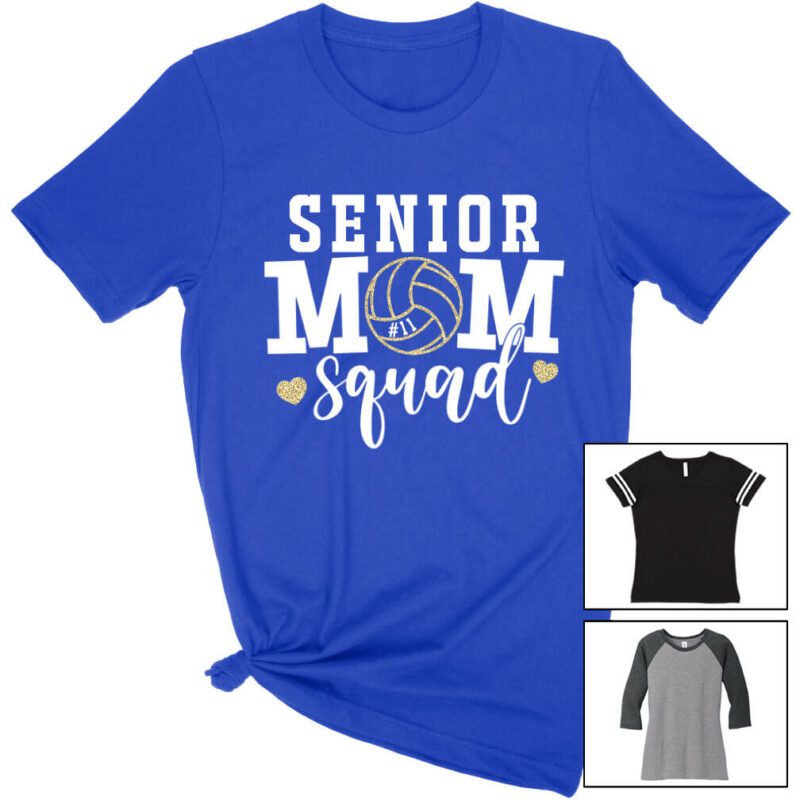 Senior Volleyball Mom Squad Shirt