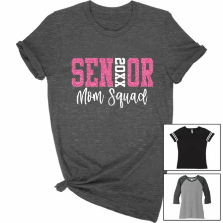 Senior Mom Squad T-Shirt - Block