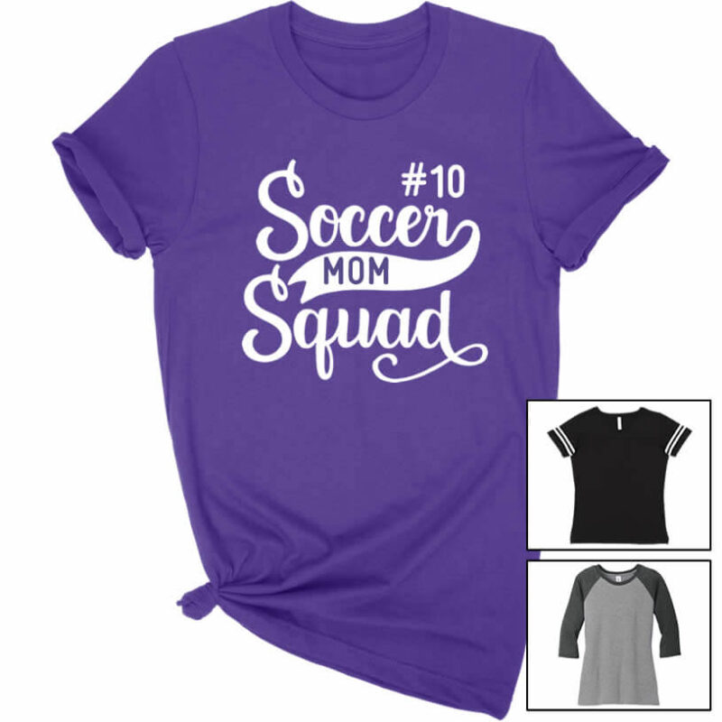 Soccer Mom Squad T-Shirt with Number