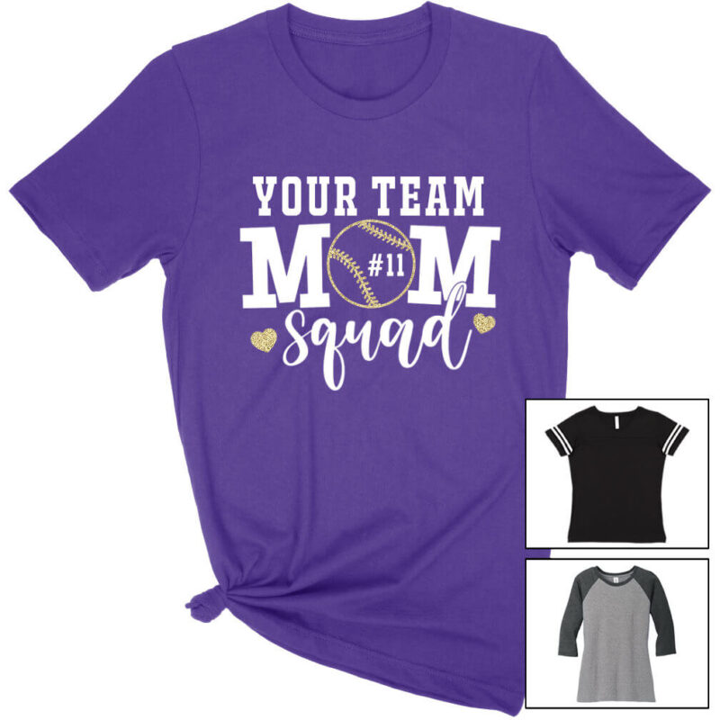 Team Baseball Mom Squad Shirt
