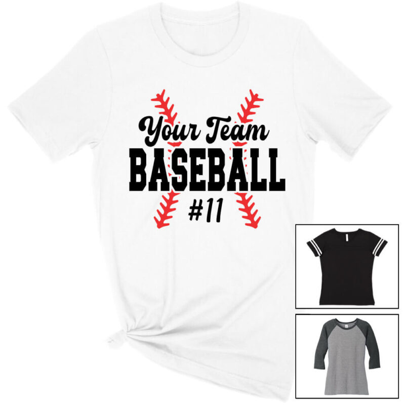 Team Baseball Shirt with Stitches