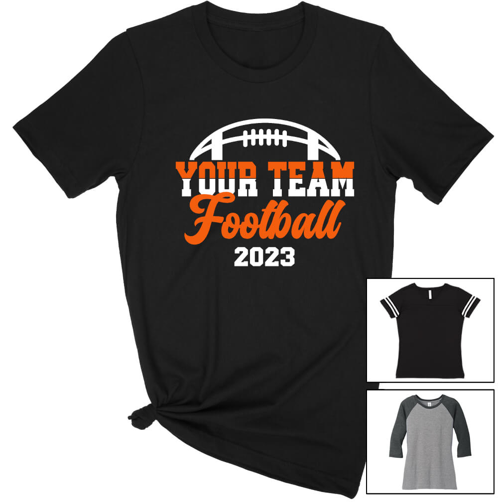 Football Team Shirt with Year - Personalized Spiritwear