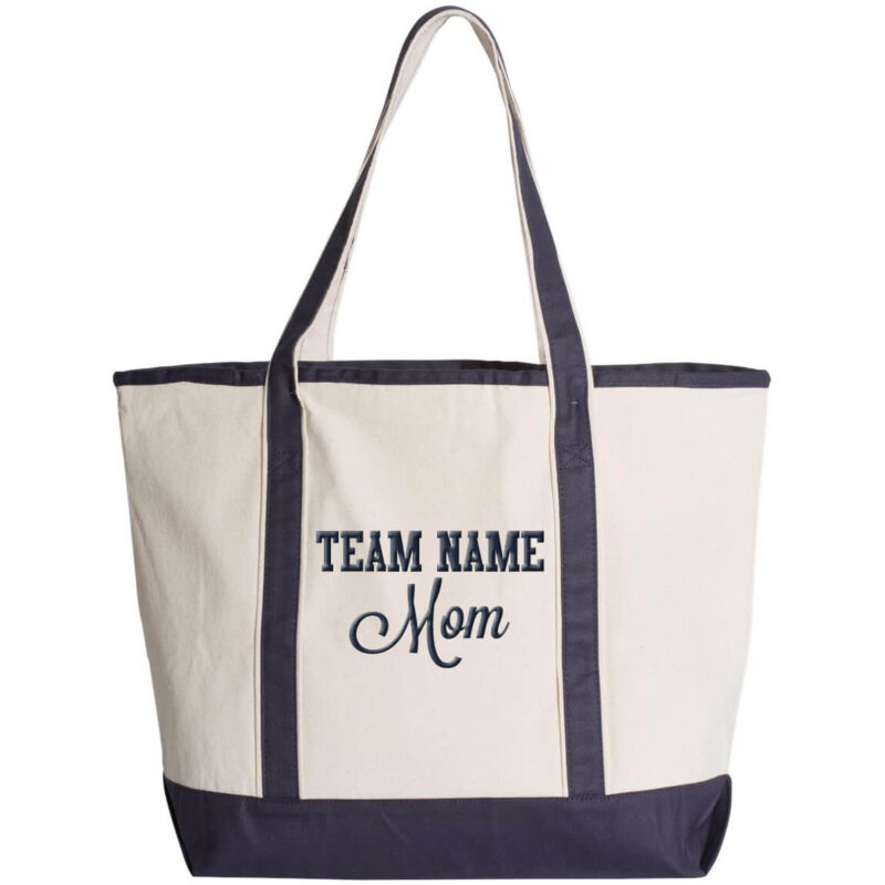 Custom Team Mom Tote Bag